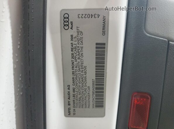 WAUDACF58SA009557 2025 AUDI OTHER White 