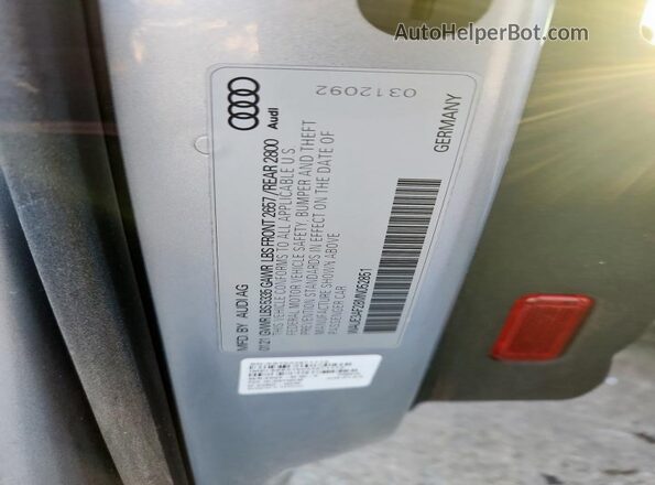 WAUE3AF28MN052851 2021 AUDI OTHER Silver Շարժիչի բաժամունքի տեսք