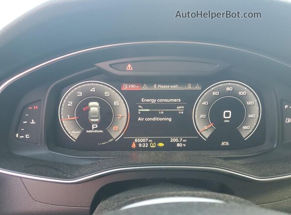 WAUE8AF26LN003776 2020 AUDI OTHER Silver Instrument cluster view