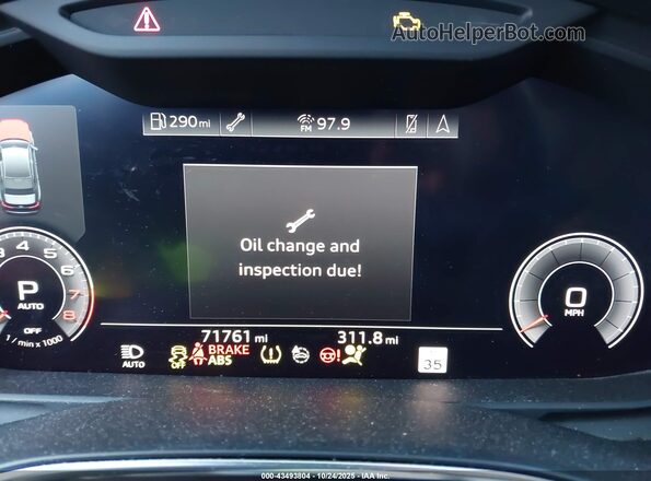 WAUE8AF27LN043607 2020 AUDI OTHER Gray Widok tylnych siedzeń