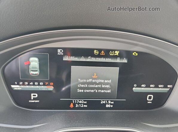 WAUEAAF44RN007744 2024 AUDI OTHER Black Սարքավորումների վահանակի տեսք