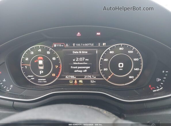 WAUENAF44KN019595 2019 AUDI OTHER White Вид задніх сидінь