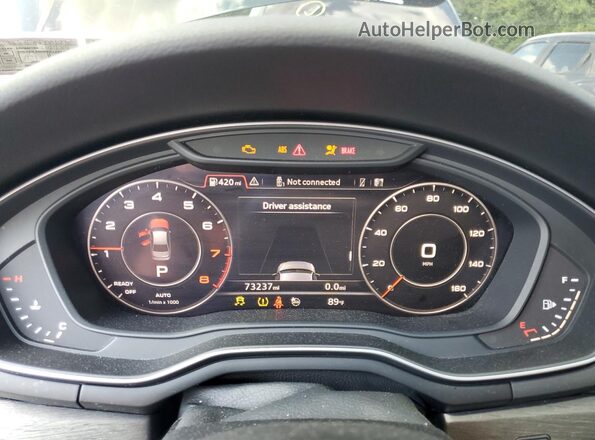 WAUENAF45KA061278 2019 AUDI OTHER Black Widok zestawu wskaźników