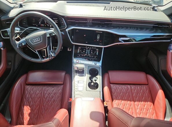 WAUFFAF24LN056132 2020 AUDI S6 Black წინა პანელის ხედი