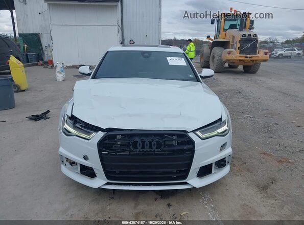 WAUFFAFC4JN034315 2018 AUDI S6 White Instrument cluster view