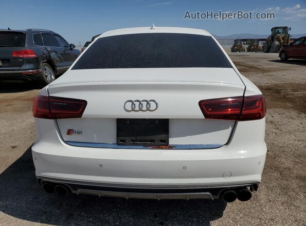 WAUFFAFC8HN068607 2017 AUDI S6 White Вид ззаду