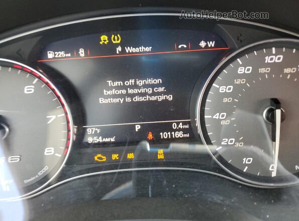 WAUFFAFC8HN068607 2017 AUDI S6 White Вид щитка приладів