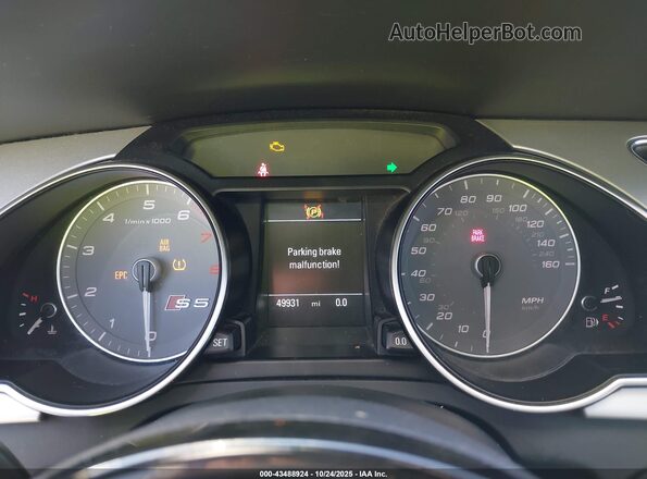 WAUG4AFR9GA020599 2016 AUDI S5 Gray Widok tylnych siedzeń