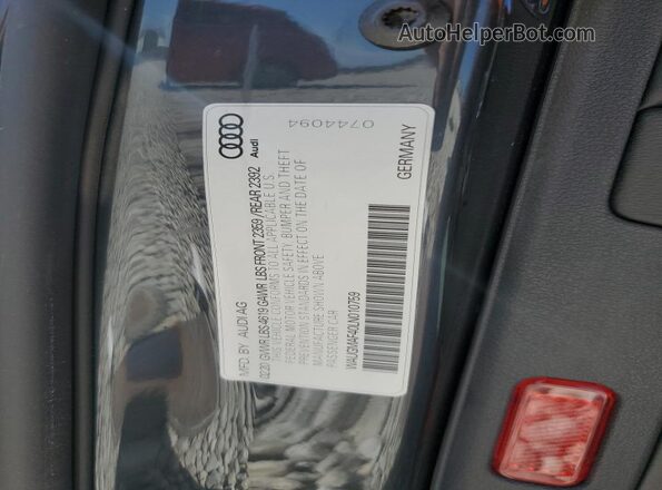 WAUGMAF40LN010759 2020 AUDI OTHER Gray Շարժիչի բաժամունքի տեսք