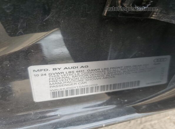 WAUHUDGY1SA052659 2025 AUDI OTHER Черный Вид подкапотного пространства