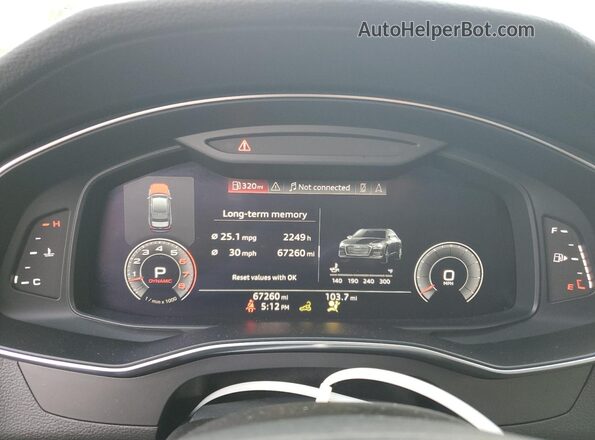 WAUL2AF26LN079510 2020 AUDI OTHER Red Սարքավորումների վահանակի տեսք
