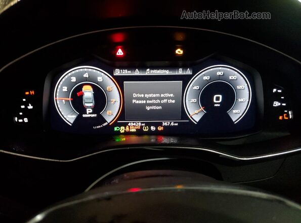 WAUL2AF29KN085798 2019 AUDI OTHER Gray Instrument cluster view