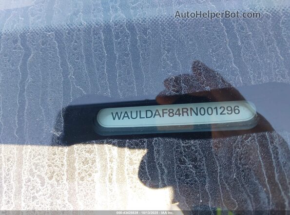 WAULDAF84RN001296 2024 AUDI OTHER White ძრავის განყოფილების ხედი