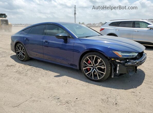 WAUSFAF29LN016594 2020 AUDI S7 Blue Առջևի աջ