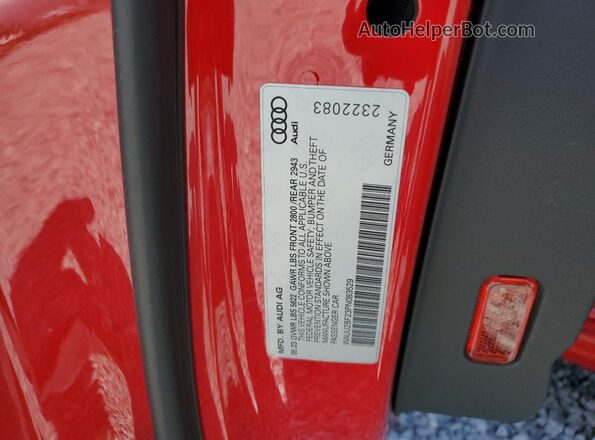 WAUU2BF23PN083529 2023 AUDI OTHER Red Вид підкапотного простору