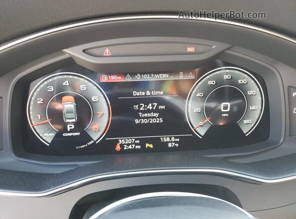 WAUU2BF23PN083529 2023 AUDI OTHER Red Вид щитка приладів