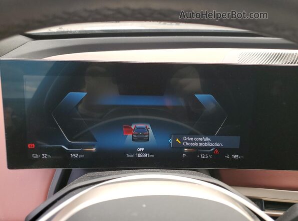 WB523CF00NCK53524 2022 BMW IX Gray Instrument cluster view