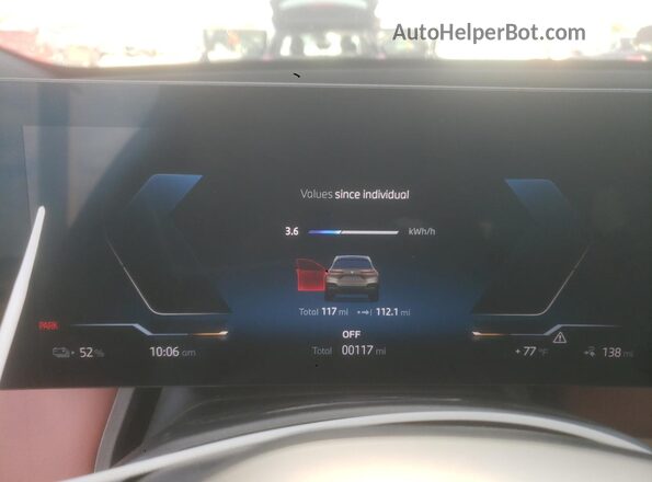 WB523CF02RCP88358 2024 BMW IX Gray ხელსაწყოთა პანელის ხედი