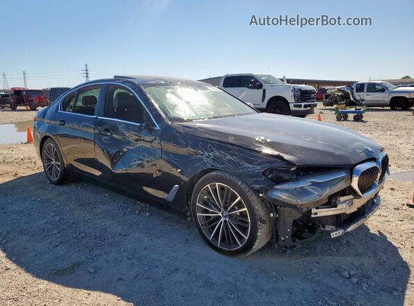 WBA13AG07PCL22647 2023 BMW 5 SERIES Черный Передняя правая четверть