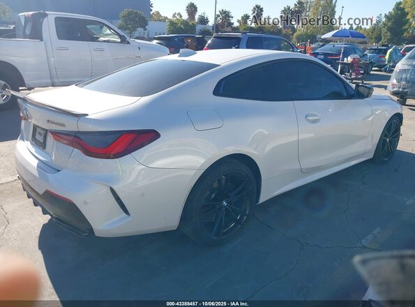 WBA13AR03MCG06773 2021 BMW M4 Белый Задняя правая четверть