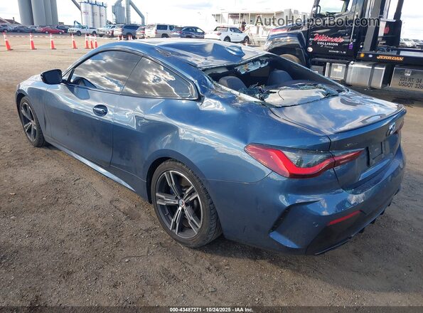 WBA13AR04MCH30230 2021 BMW M4 Blue Rear left