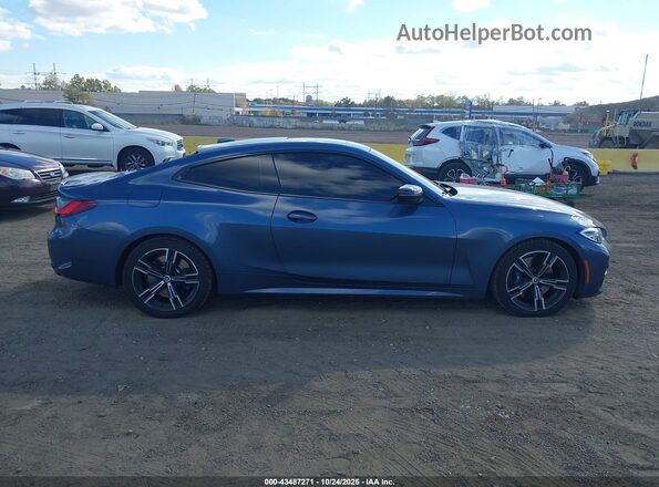 WBA13AR04MCH30230 2021 BMW M4 Blue Rear interior view