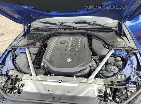 WBA13AR05PCL91821 2023 BMW M4 Синий Вид задней части салона