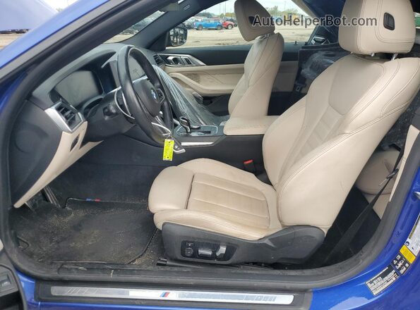 WBA13AR05PCL91821 2023 BMW M4 Синий Вид салона спереди