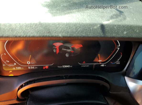 WBA13AW08NFM07476 2022 BMW M4 Black ხელსაწყოთა პანელის ხედი