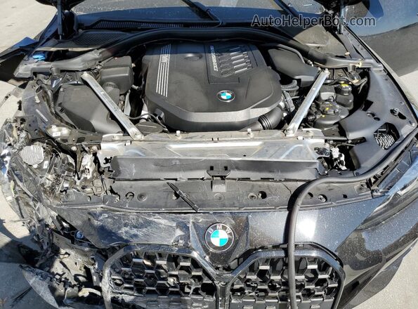 WBA13AW08NFM07476 2022 BMW M4 Black უკანა სალონის ხედი