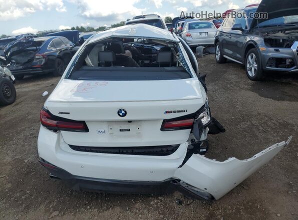 WBA13BK09NCH70708 2022 BMW M5 White Widok z tyłu