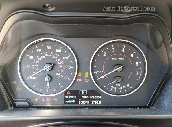 WBA1F9C55GV546740 2016 BMW 2 SERIES Silver Սարքավորումների վահանակի տեսք