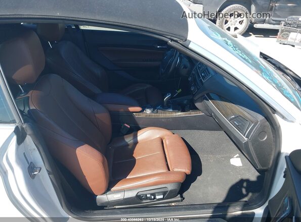 WBA1K9C56GV322422 2016 BMW 2 SERIES Белый Вид салона спереди