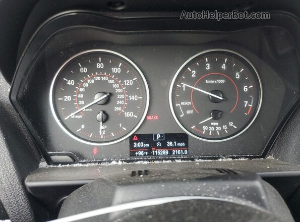 WBA1K9C5XGV710009 2016 BMW 2 SERIES Gray Instrument cluster view