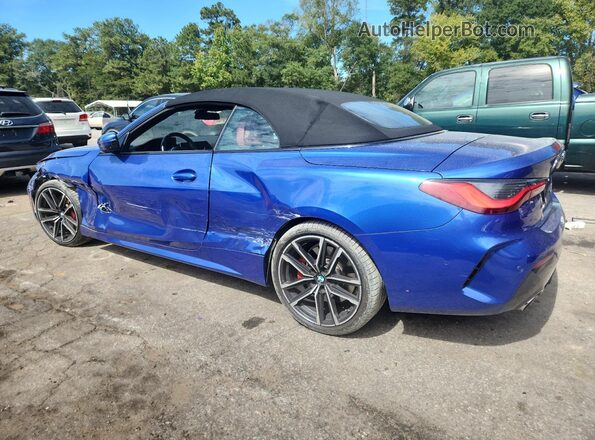 WBA23AT04MCG69829 2021 BMW 4 SERIES Blue Trasero izquierdo