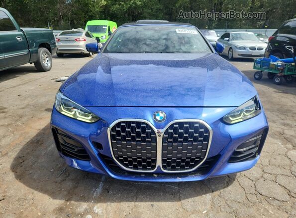 WBA23AT04MCG69829 2021 BMW 4 SERIES Blue Vista frontal