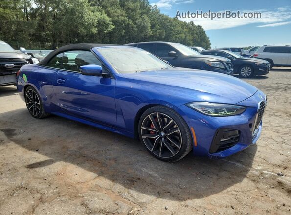 WBA23AT04MCG69829 2021 BMW 4 SERIES Blue Delantero derecho