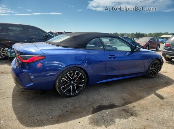 WBA23AT04MCG69829 2021 BMW 4 SERIES Blue Trasero derecho