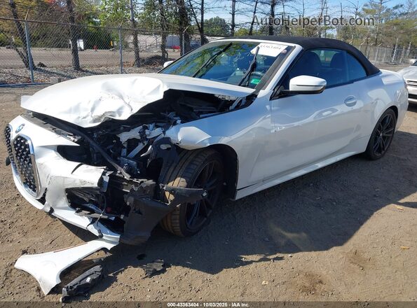 WBA23AT09NCJ00084 2022 BMW 4 SERIES White Передня ліва чверть