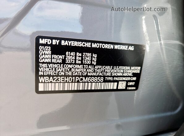WBA23EH01PCM68858 2023 BMW 7 SERIES Green 