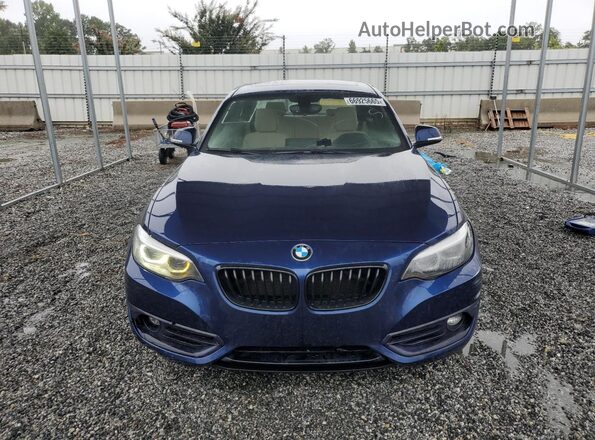 WBA2J3C53JVA49955 2018 BMW 2 SERIES Синий Вид спереди