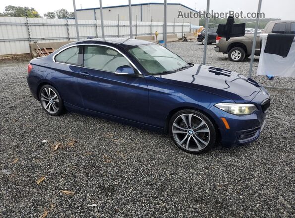 WBA2J3C53JVA49955 2018 BMW 2 SERIES Синий Передняя правая четверть