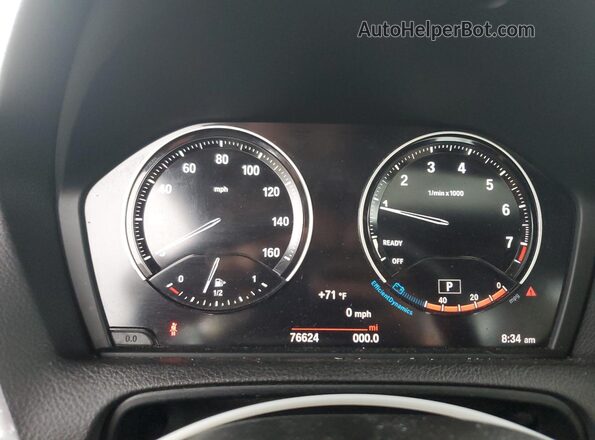 WBA2J3C53JVA49955 2018 BMW 2 SERIES Синий Вид щитка приборов