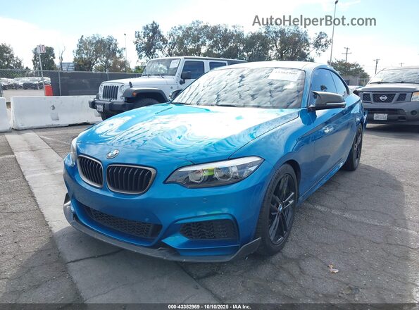 WBA2J5C02L7E75840 2020 BMW M2 Blue Vista tres cuartos delantera izquierda