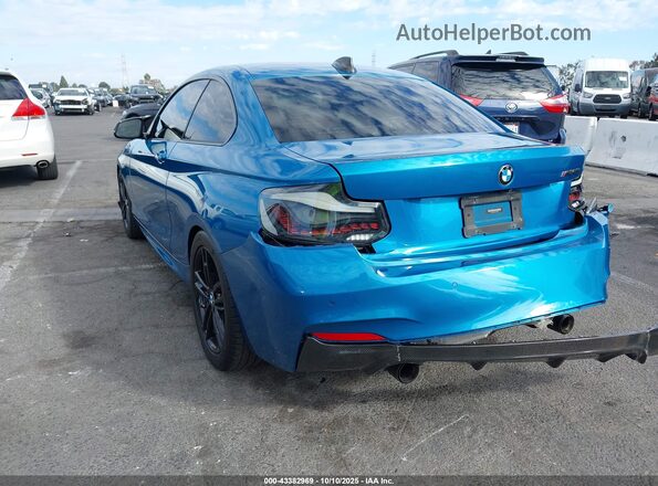 WBA2J5C02L7E75840 2020 BMW M2 Blue Trasero izquierdo