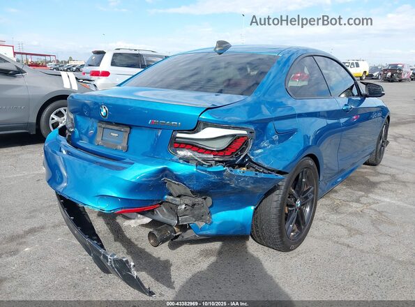 WBA2J5C02L7E75840 2020 BMW M2 Blue Trasero derecho