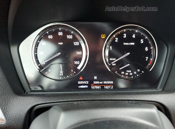 WBA2K1C52JVD41260 2018 BMW 2 SERIES White Widok zestawu wskaźników