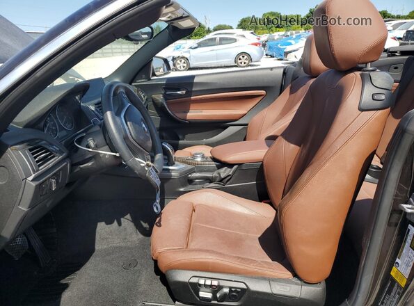 WBA2K9C34HV647462 2017 BMW 2 SERIES Brown წინა სალონის ხედი
