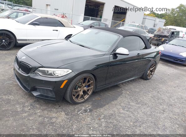WBA2L1C51HV666325 2017 BMW M2 Black Առջևի ձախ երեք քառորդ տեսարան