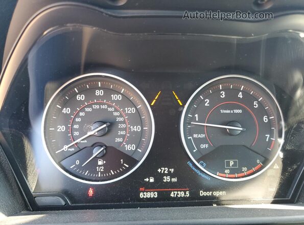 WBA2M9C34HV717729 2017 BMW 2 SERIES Red ხელსაწყოთა პანელის ხედი